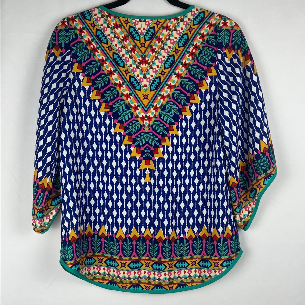 Pink Owl Multicolor Geometric Blouse - Picture 6 of 7